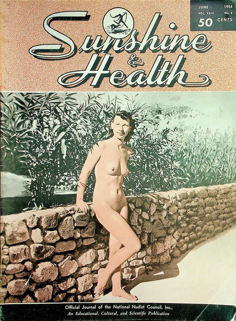 Sunshine & Health Nudist Magazine  Sushine Park - A Nudist Mecca June 1954    040826lmp