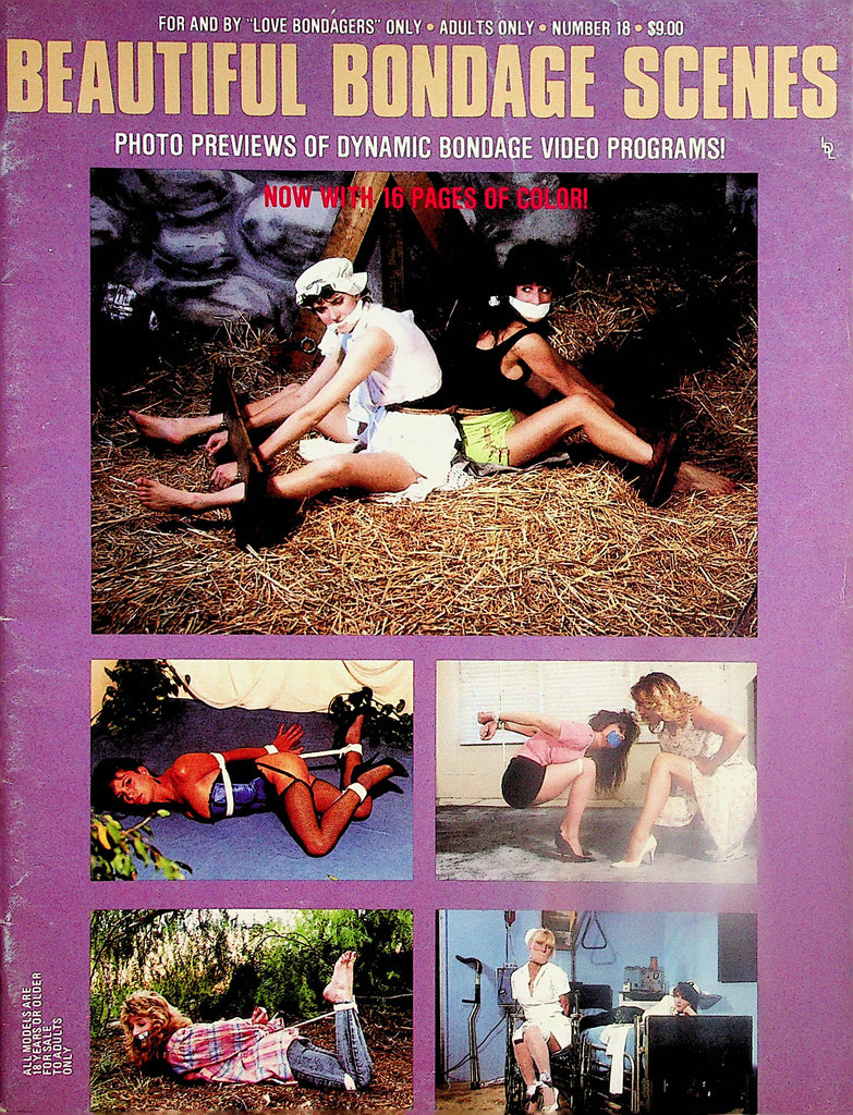 Beautiful Bondage Scenes Magazine  "Games Lovers Play"  #18  1990  London Enterprises     050224lm-p
