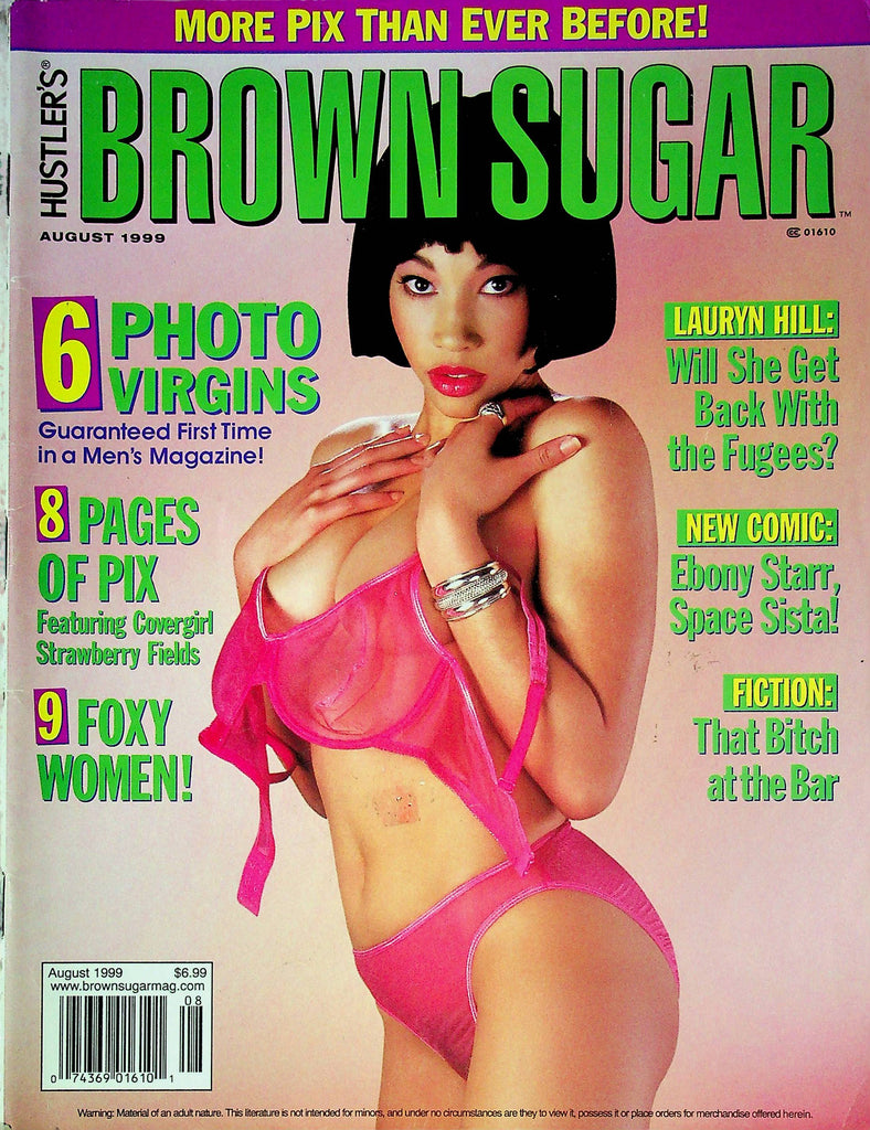 Hustler's Brown Sugar Magazine Lauryn Hill & 6 Photo Virgins August 1999 012424RP