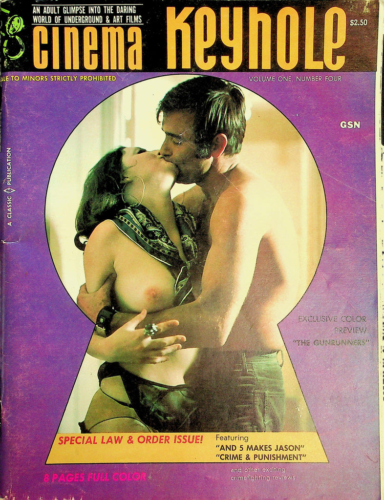 Cinema Keyhole Magazine  Underground & Art Films - Special Law & Order Issue!  vol.1 #4 1969     051326lmp