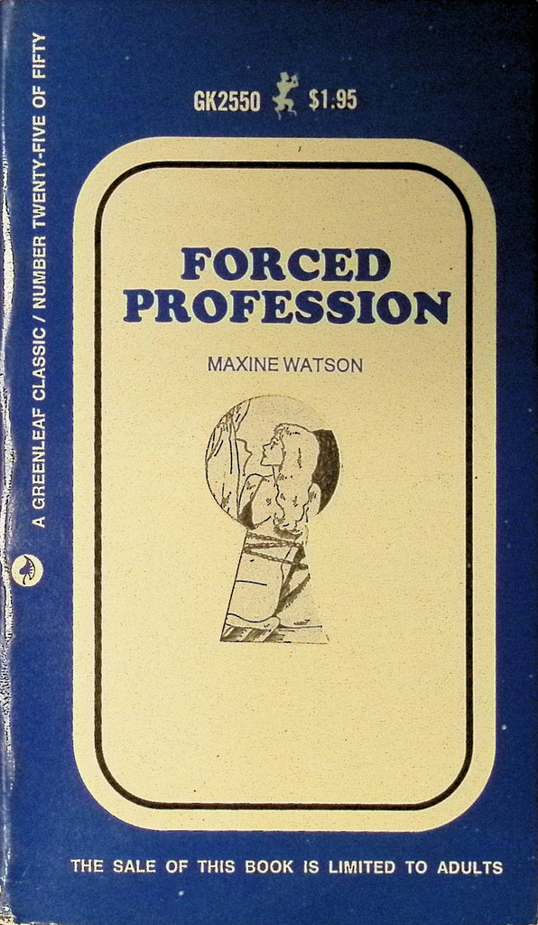 Forced Profession by Maxine Watson Gk2550 1970 Greenleaf Classic Keyhole Series Adult Paperback Novel 080625AMP