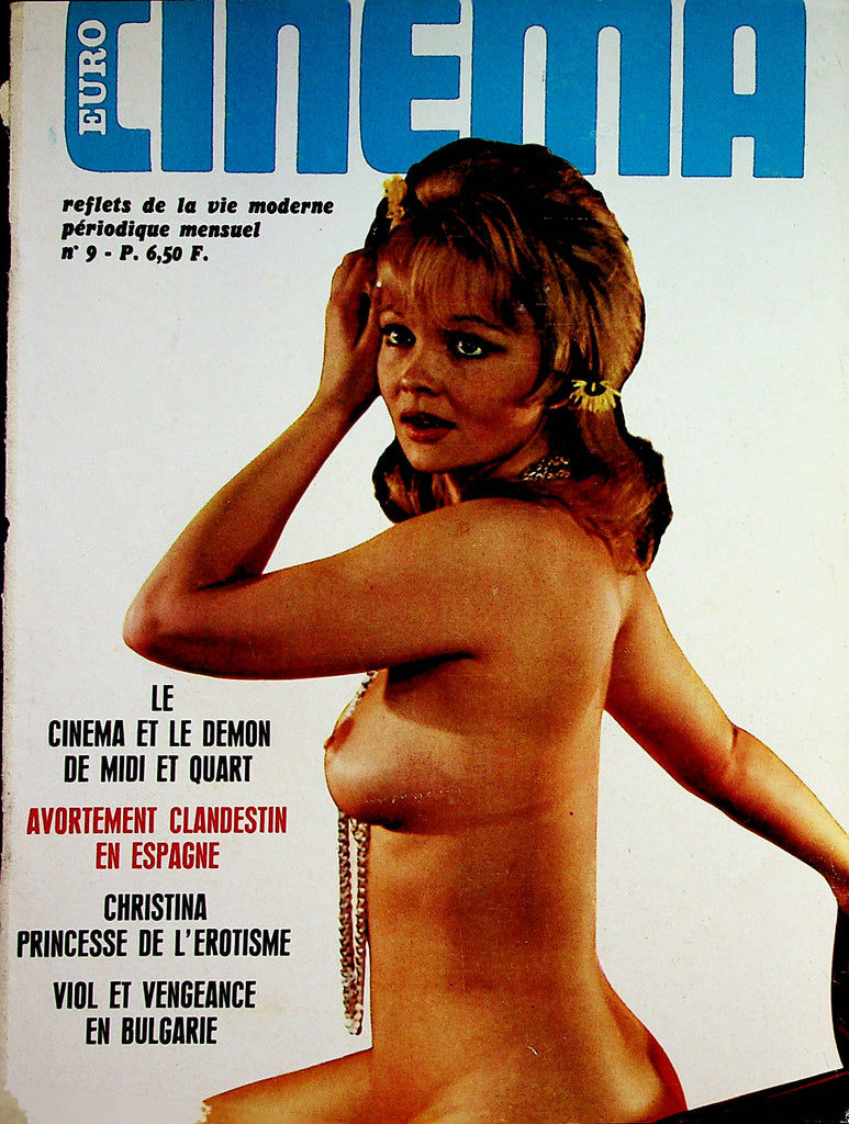 Euro Cinema French International Vintage Magazine  Christina Princesse De L'Erotisme  #9 1973    051123lm-p