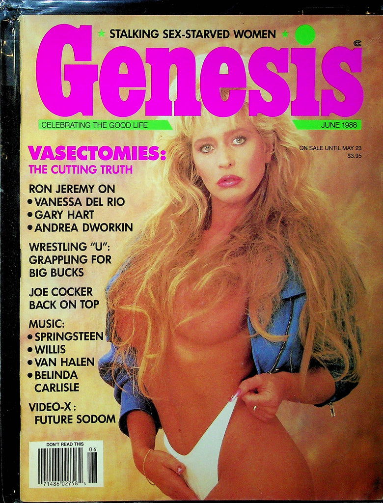 Genesis Magazine Ron Jeremy Joe Cocker June 1988 101723RP