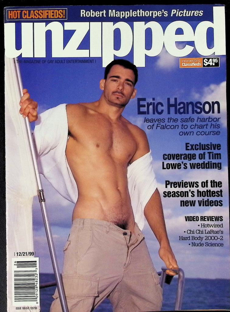 Unzipped Magazine Eric Hanson December 1999 Gay/LGBT Magazine 051526AKP-79
