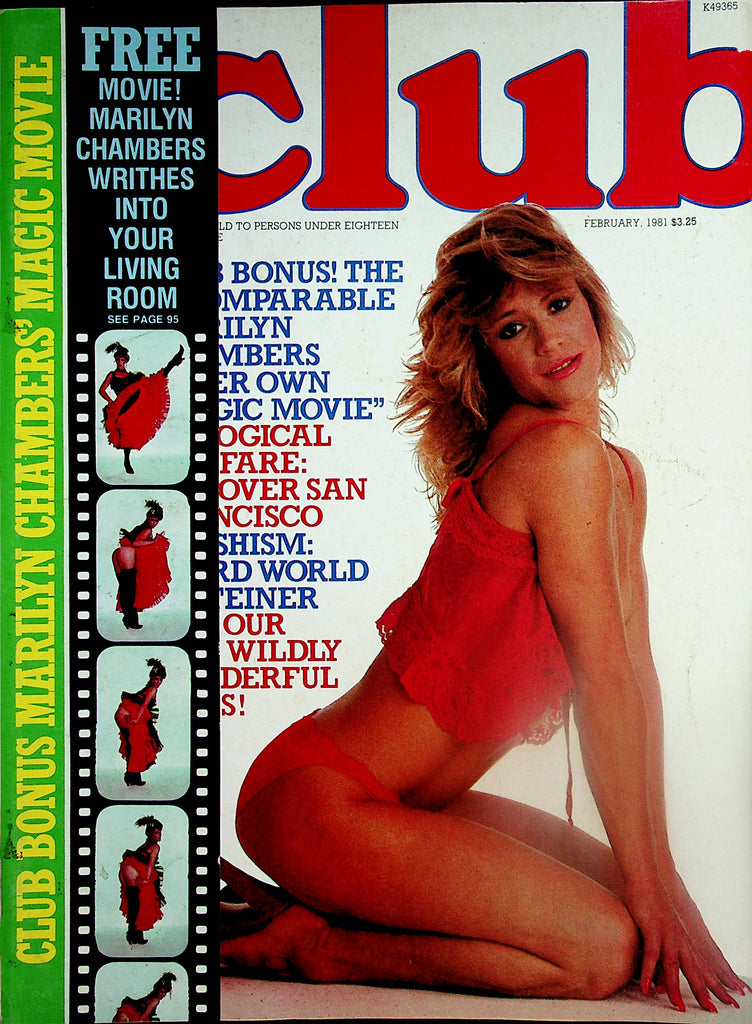 Club Magazine  Marilyn Chambers Magic Movie  February 1981 Paul Raymond   060324lm-p