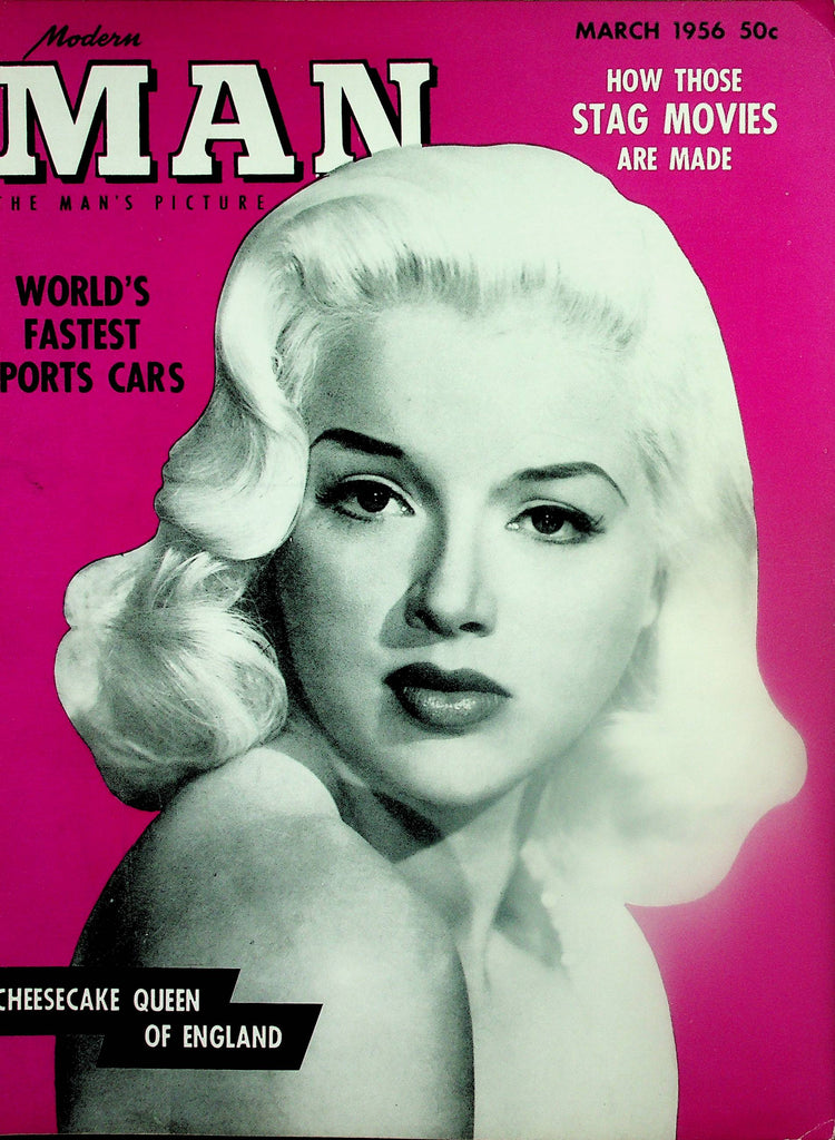 Modern Man Magazine  Covergirl Diana Dors / Jayne Mansfield   March 1956  102125lm-p