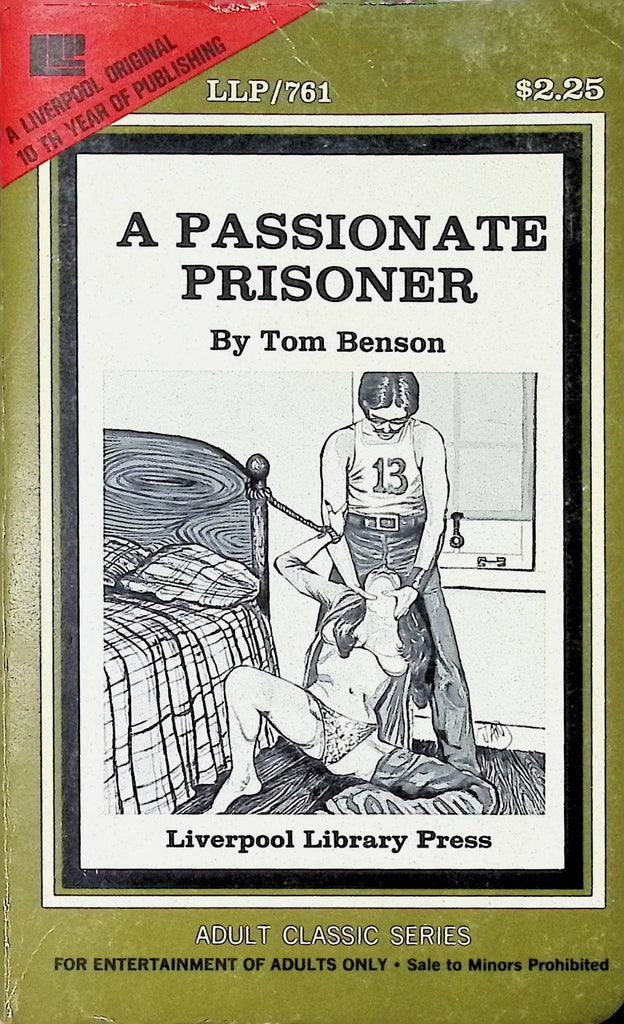 A Passionate Prisoner by Tom Benson 1978 Liverpool Library Adult Paperback Novel-082124AMP