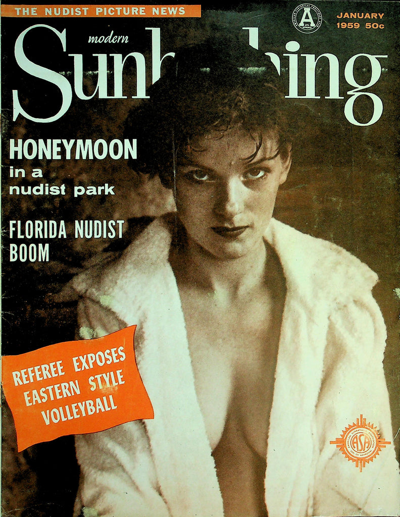 Modern Sunbathing Nudist Magazine  Honeymoon In A Nudist Park / Florida Nudist Boom  January 1959     032426lmp