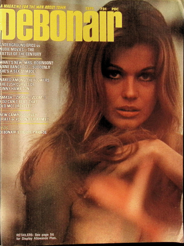 Debonair September 1969 Anne Bancroft Mrs Robinson 122425AMP