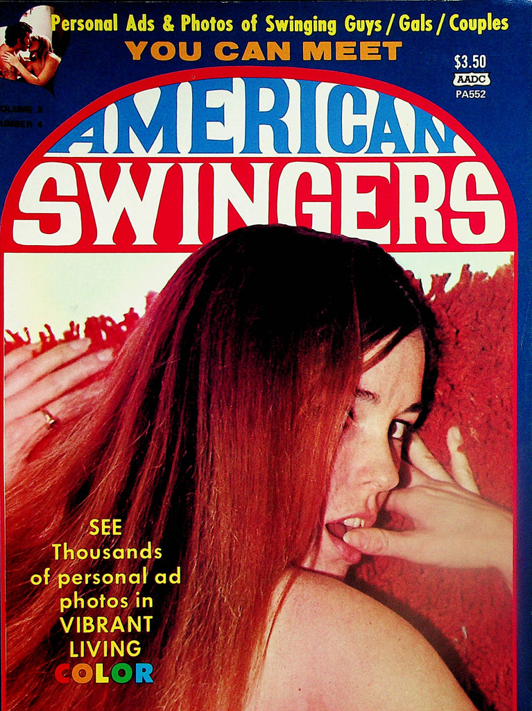 American Swingers Contact Magazine   Ads & Photos Of Swinging Guys/ Gals / Couples  vol.3 #4 1975    032924lm-p