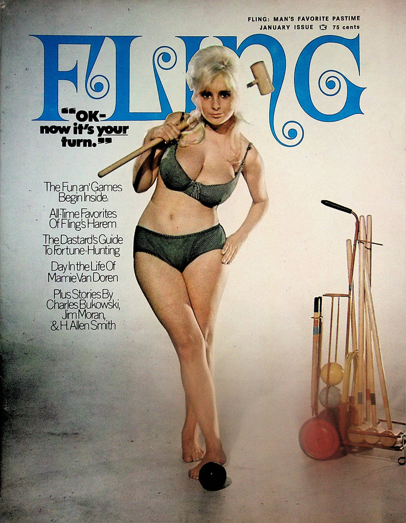 Fling Busty Magazine  Lane Weldon / Mamie Van Doren  January 1971  040725lm-p