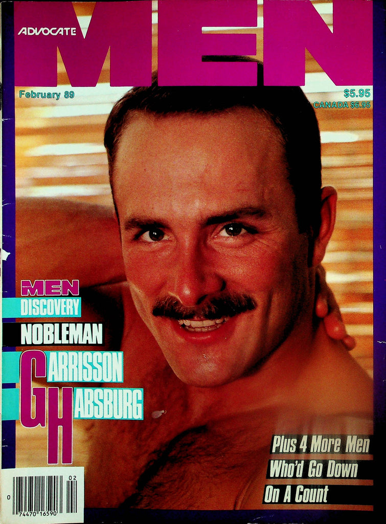 Advocate Men Gay Magazine  Cover Guy Garrisson Habsburg   February 1989  072525lm-p
