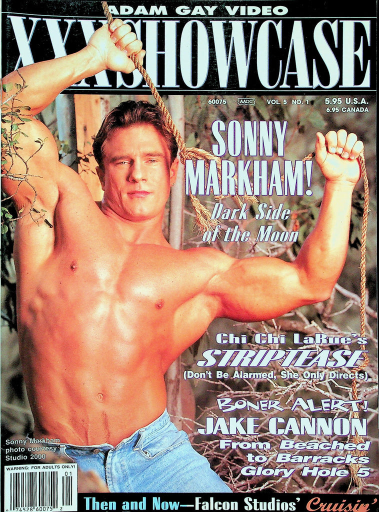 Adam Gay Video XXX Showcase Magazine  Cover Guy Sonny Markham  vol.5 #1 July 1997     011026lmp