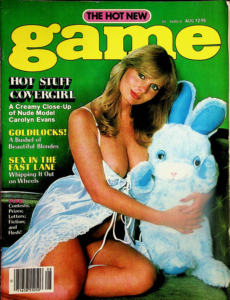 Game Magazine   Covergirl Carolyn Evans  August 1981   031524lm-p