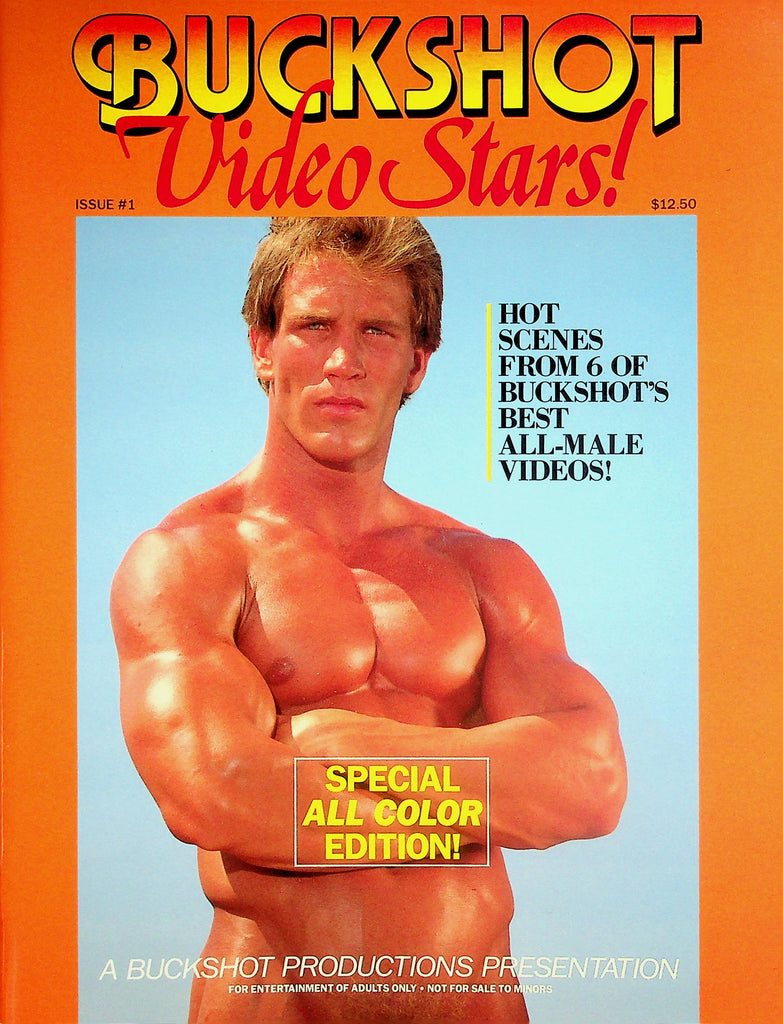 Buckshot Video Stars Gay Magazine   "Hard Rider" Starring Mark Gamble   #1  1992   041526lmp