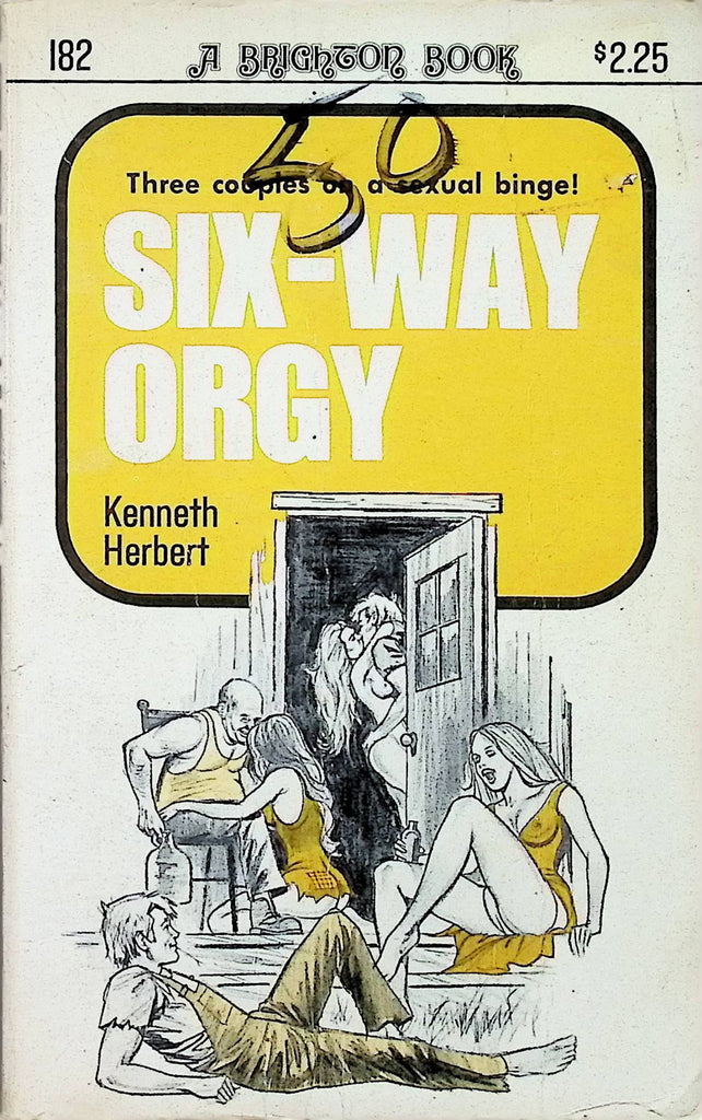 Six-Way Orgy by Kenneth Herbert 182 1970 A Brighton Book Adult Erotic Paperback Novel-053024AMP