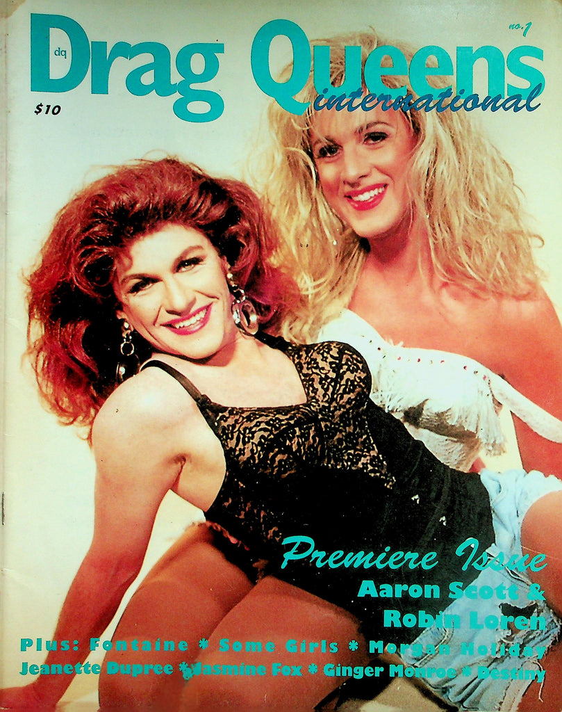 Drag Queens International Magazine  Premiere Issue!  Aaron Scott & Robin Loren  #1 1994   051526lmp