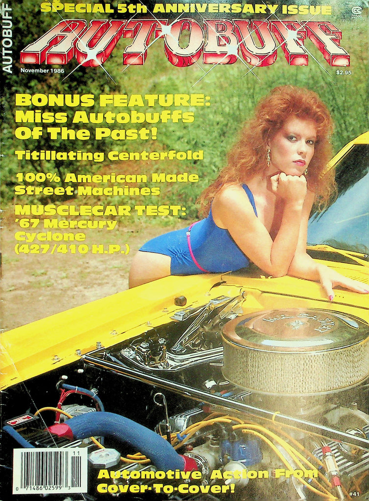 Autobuff Magazine  Cover/Centerfold Miss Autobuff Beth - Special 5th Anniversary November 1986     051726lmp
