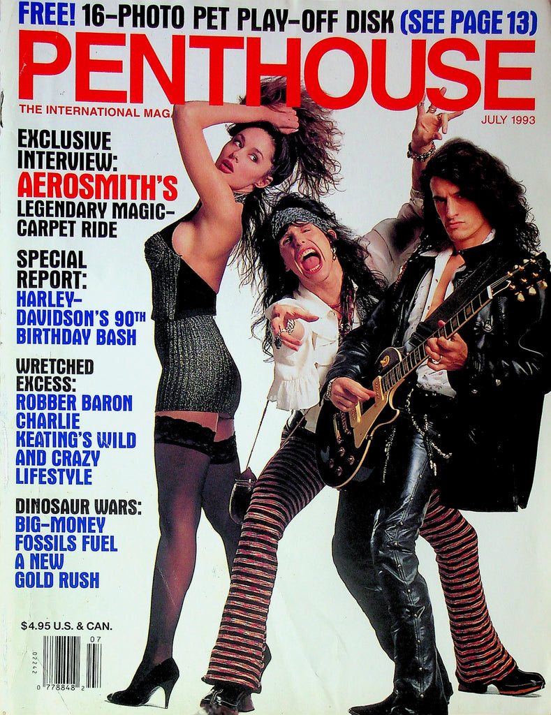 Penthouse Magazine Ft. Aerosmith & Harley Davidson's 90s Birthday Bash July 1993 083025RP-