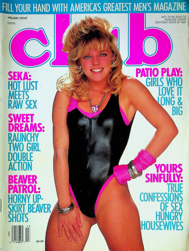 Club Magazine Seka & Patio Play Holiday 1989 051624RP