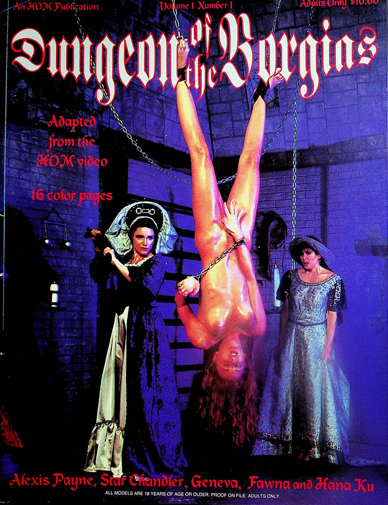 Dungeon Of The Borgias Bondage Magazine  Alexis Payne, Star Chandler vol.1 #1 1994  by HOM   121024lm-p