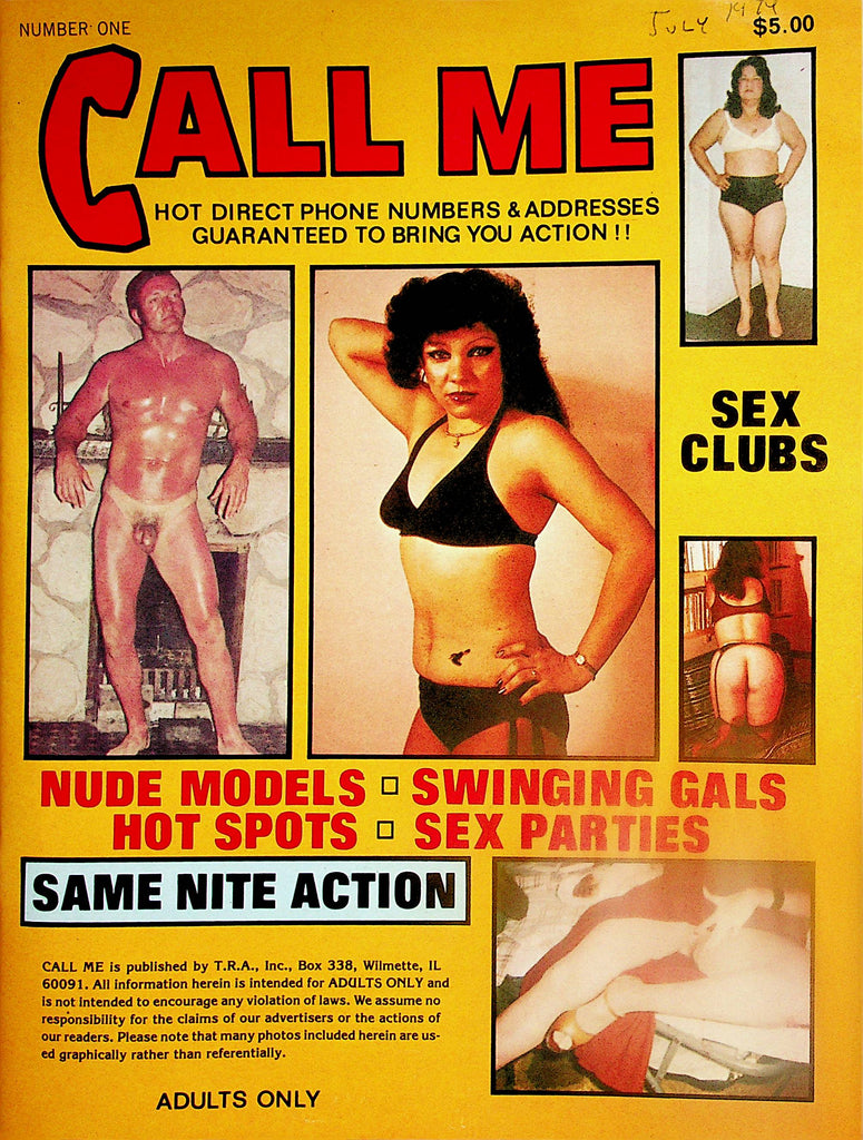 Call Me Contact Magazine  Nude Models, Swinging Gals, Hot Spots, Sex Parties  #1 1979  081824lm-p