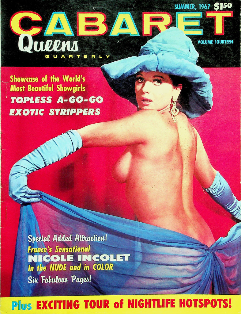 Cabaret Queens Quarterly Magazine  France's Sensational Nicole Incolet In The Nude!  Summer 1967     010126lmp