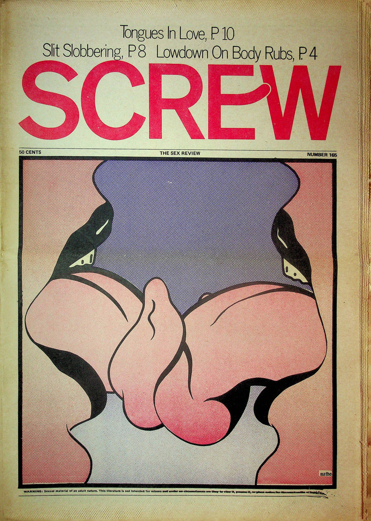 Screw Men's Newspaper Tongues In Love No.165 May 1 1972 061124OSRP