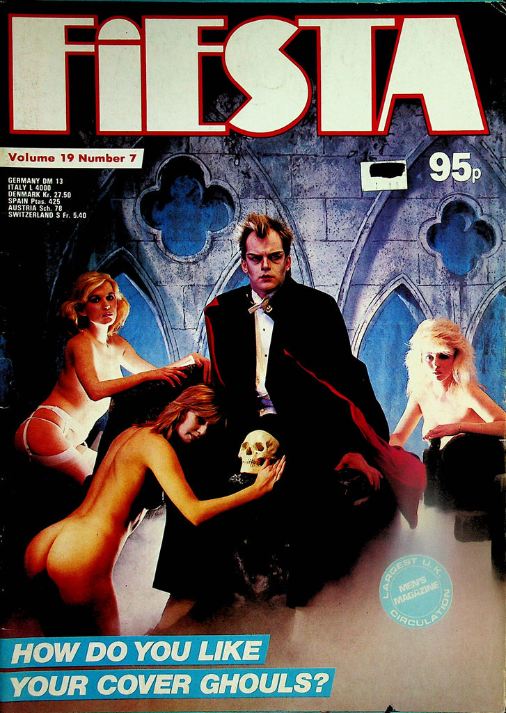 Fiesta Busty Magazine  Cover Ghouls /Centerfold Busty Beulah vol.19 #7 1980's  053024lm-p