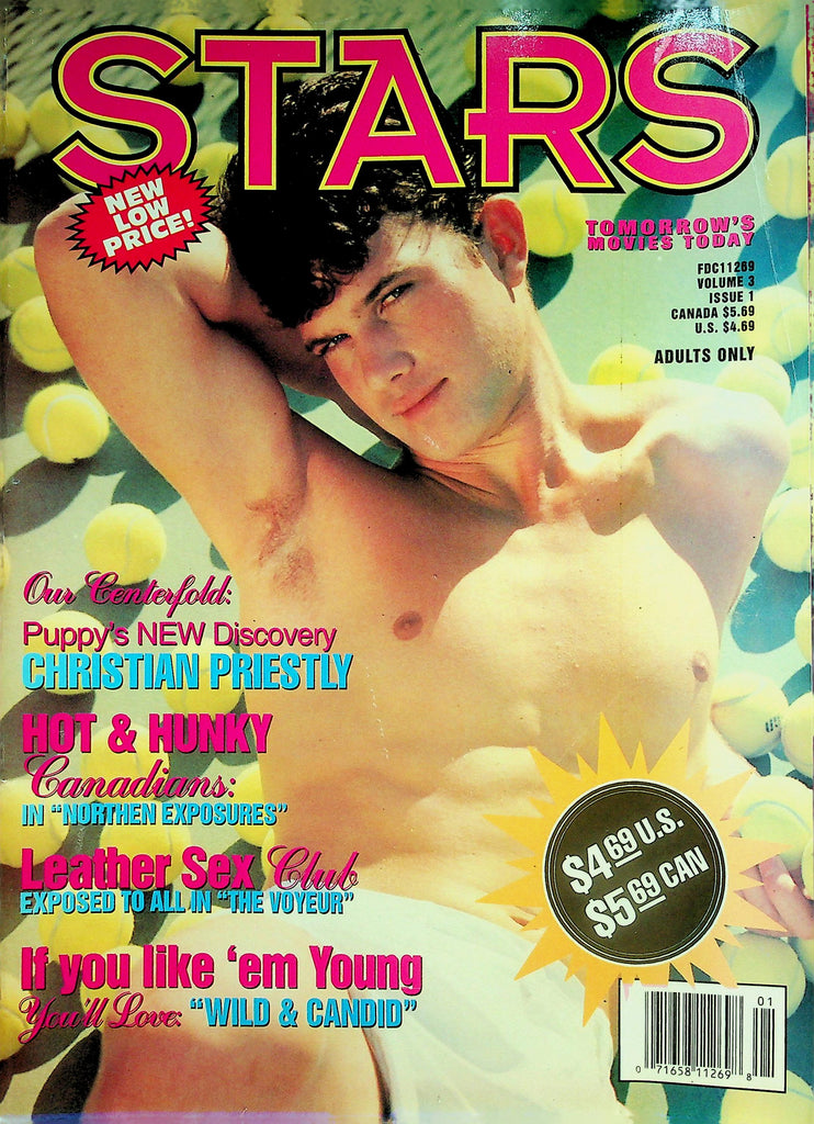 Stars Gay Magazine  Cover/Centerfold Guy Christian Priestly New Discovery!  vol.3 #1  1994  041726lmp