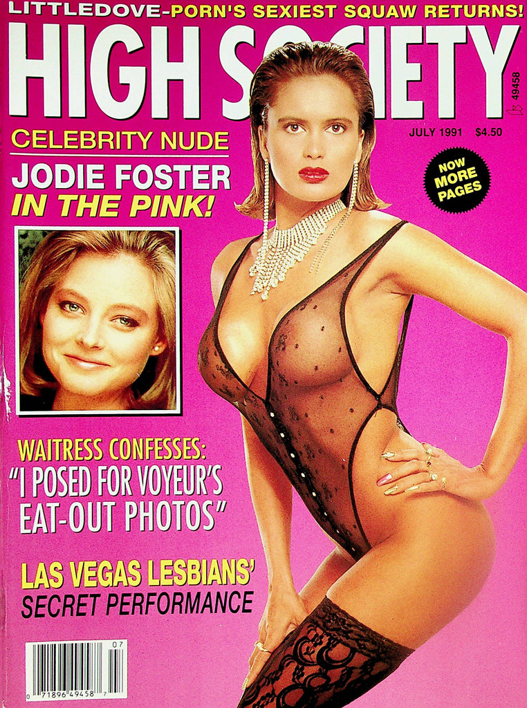High Society Magazine  Covergirl Janette Littledove / Jodie Foster  July 1991   102523lm-p2