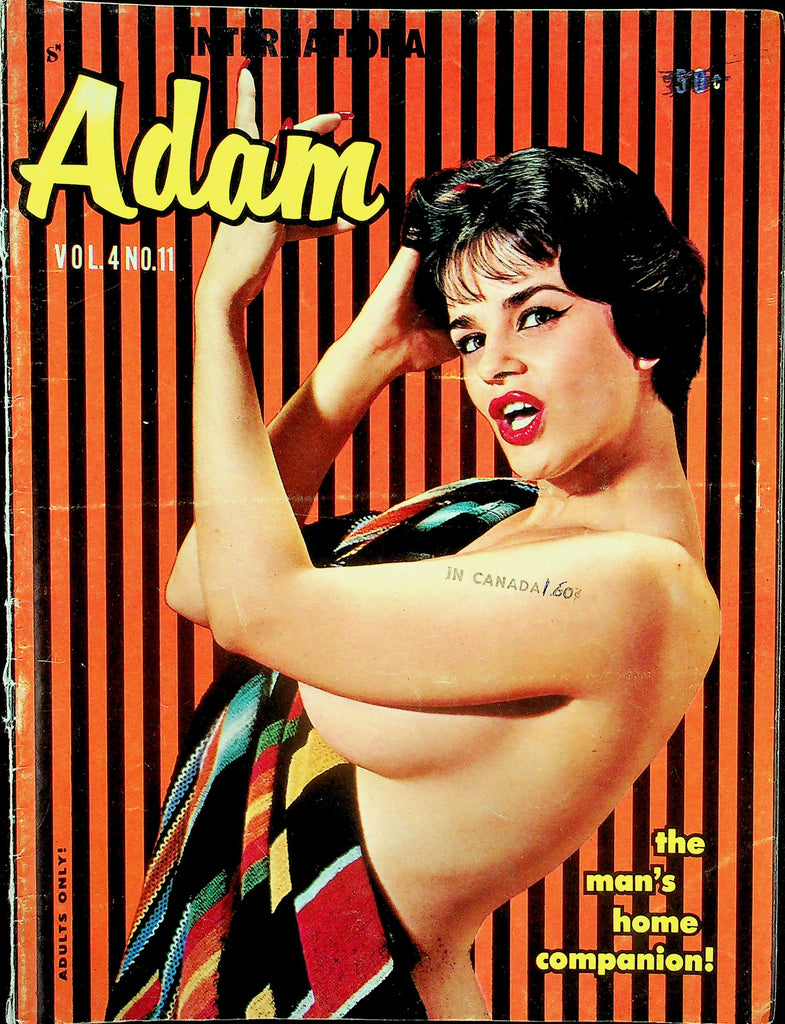 Adam Magazine  Covergirl Lee Lemire vol.4 #1  1960   122625lmp