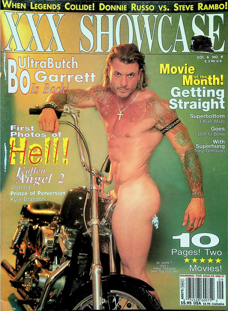 Adam Gay Video XXX Showcase Magazine  Cover Guy Bo Garrett  vol.6 #9  March 1999   011026lmp