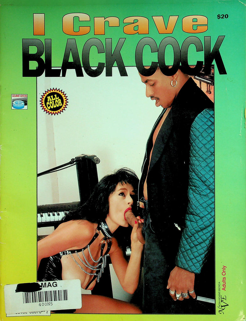 I Crave Black Cock Magazine  #1 1980's  Gourmet Edition    062526lmp-GSC