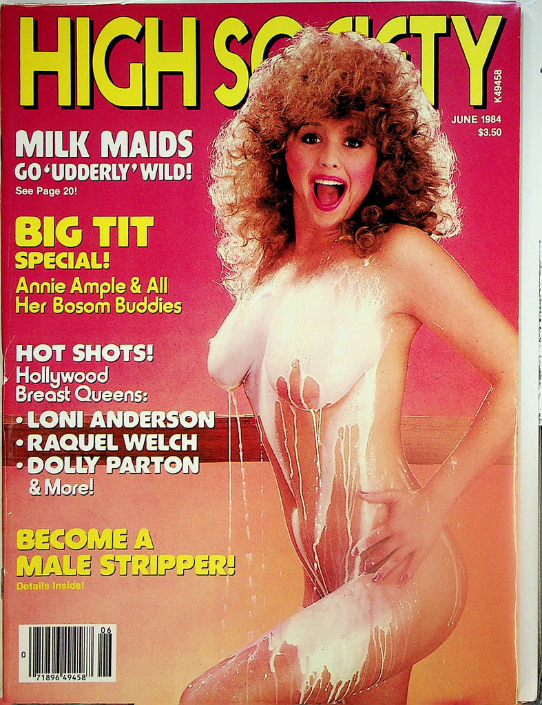 High Society Magazine  Milk Maids/ Big Tit Special w/ Annie Ample  June 1984    101223lm-p2