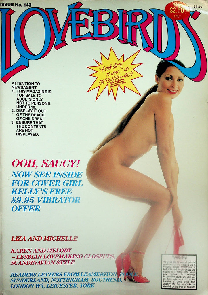 Lovebirds Magazine  Cover Girl Kelly  #143  1990's  040126AMP-