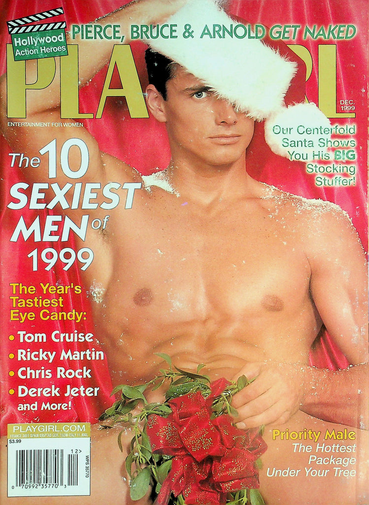 Playgirl Magazine  Cover Guy & Centerfold Santa Sean / Sexiest Men Of 1999 Tom Cruise, Ricky Martin & More!   December 1999  031826lmp