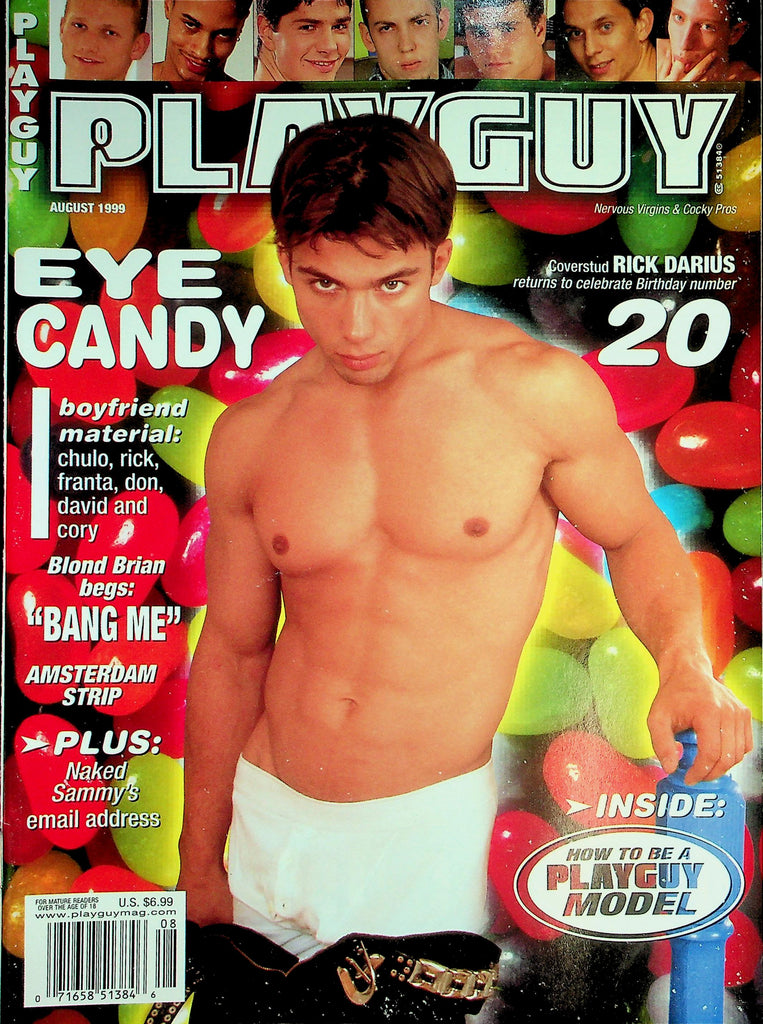 Playguy Gay Magazine  Cover Guy Rick Darius  August 1999   031326lmp