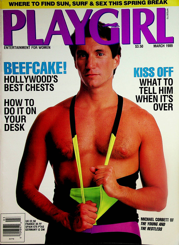 Playgirl Magazine  Michael Corbett Of The Young And The Restless  March 1989  122323lm-p