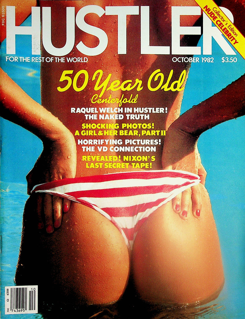 Hustler Magazine Raquel Welch Naked /  Shirley : 50 year old Centerfold  October 1982  120924lm-p