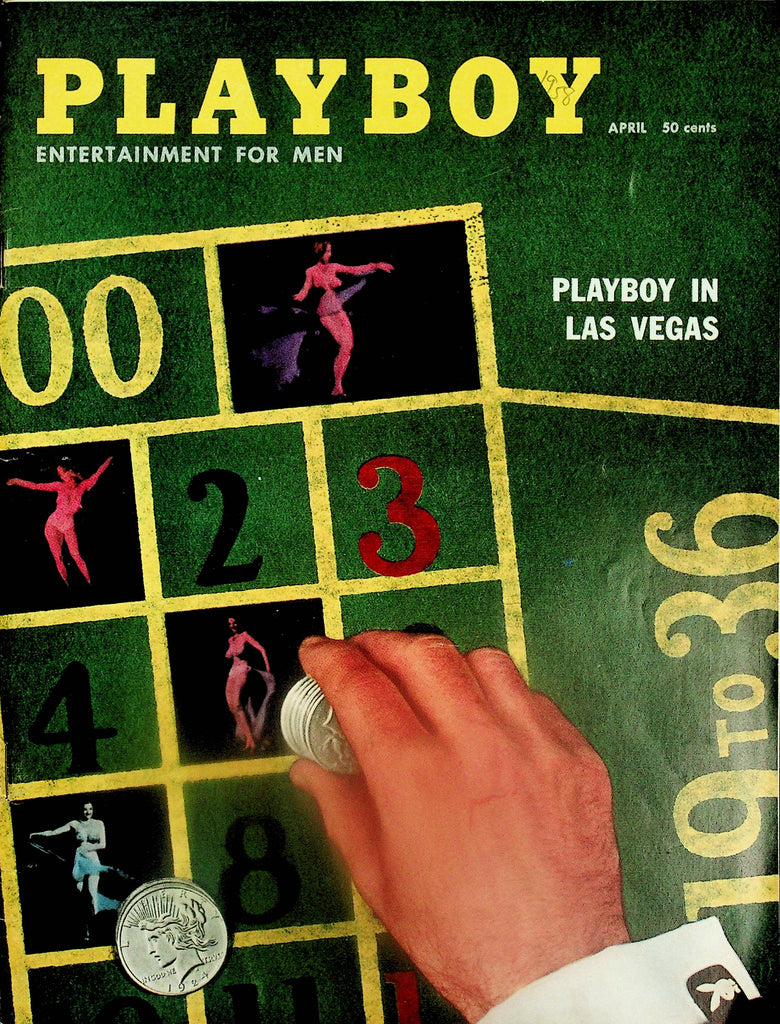 Playboy Vintage Magazine   Playboy In Vegas  w/cf   April 1958   022626AMP-