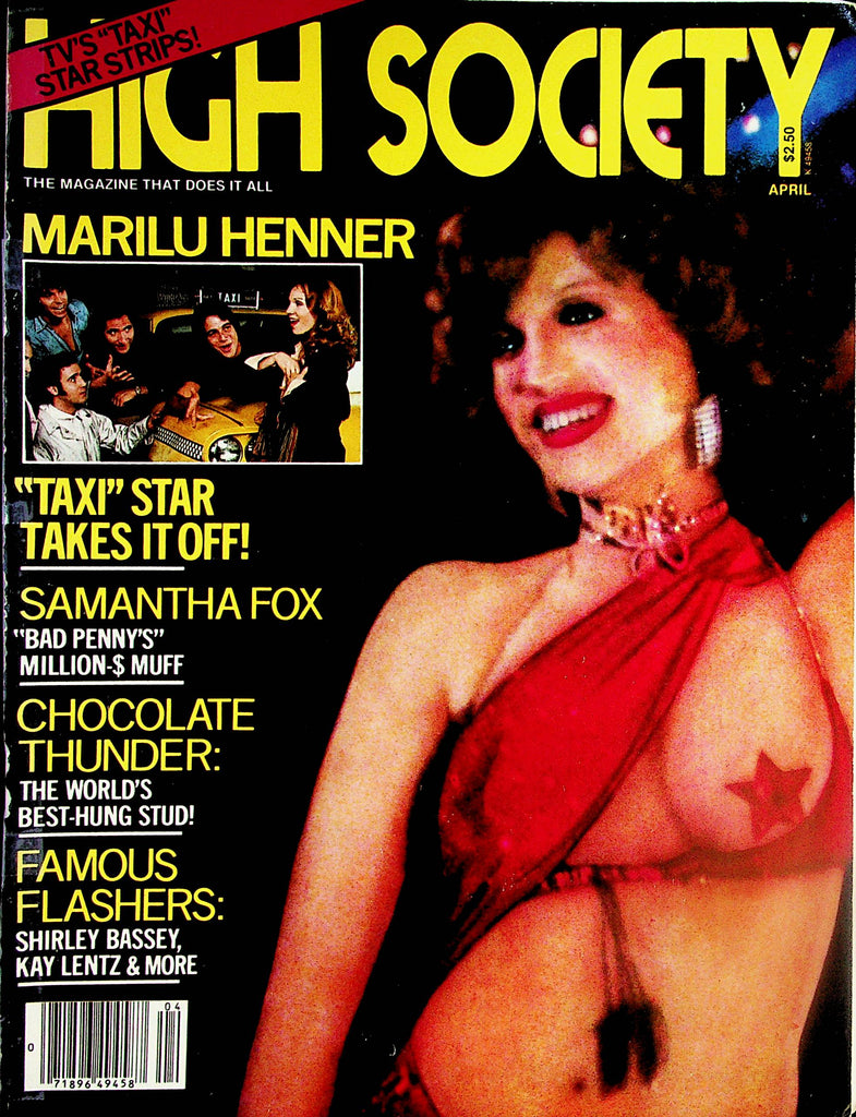 High Society Magazine   Samantha Fox / Marilu Henner  April 1980   052124lm-p