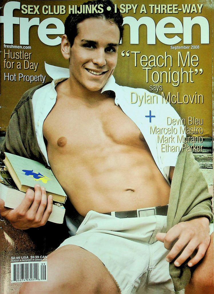 Freshmen Gay Magazine  Cover Guy Dylan McLovin "Teach Me Tonight"  September 2008    032226lmp