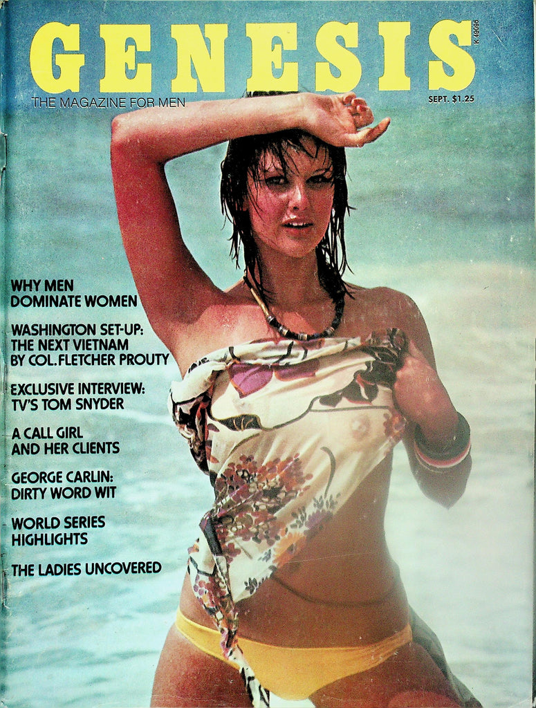 Genesis Magazine  Centerfold Girl Debbie Mouro / George Carlin   September 1974  112425lmp