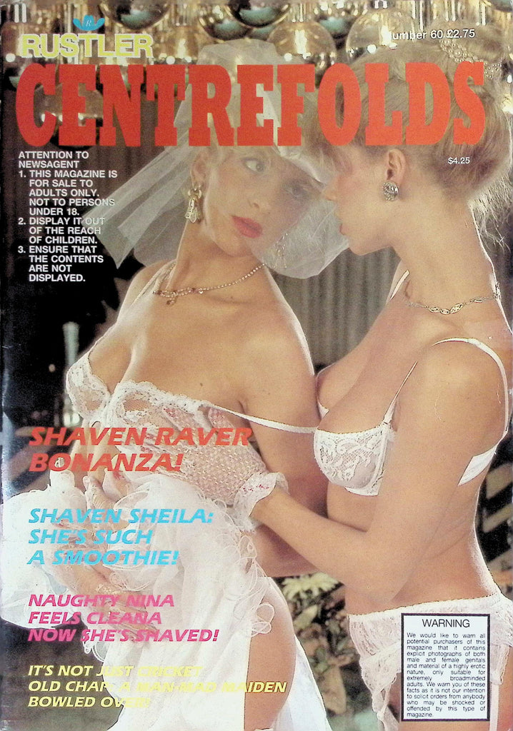 Rustler Centerfolds Magazine Number 60 Shaven Raver Bonanza, 1980s  090826LLP