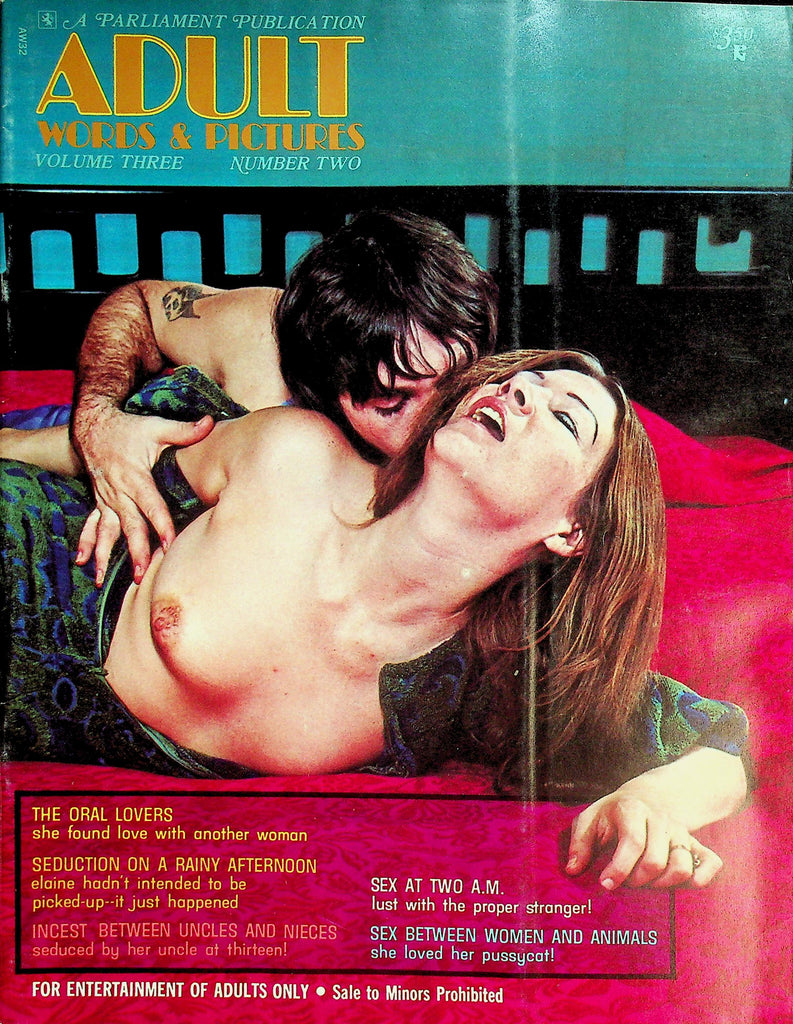 Adult Words & Pictures Magazine  The Oral Lovers / Sex At Two A.M.  vol.3 #2 1971  062826lmp-GSC