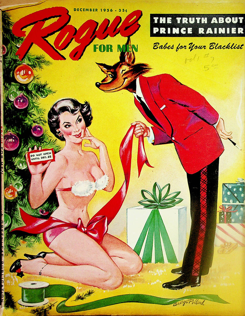 Rogue Vintage Magazine  The Truth About Prince Rainier / Centerfold Miss Virginia Brandt  December 1956     090623lm-p