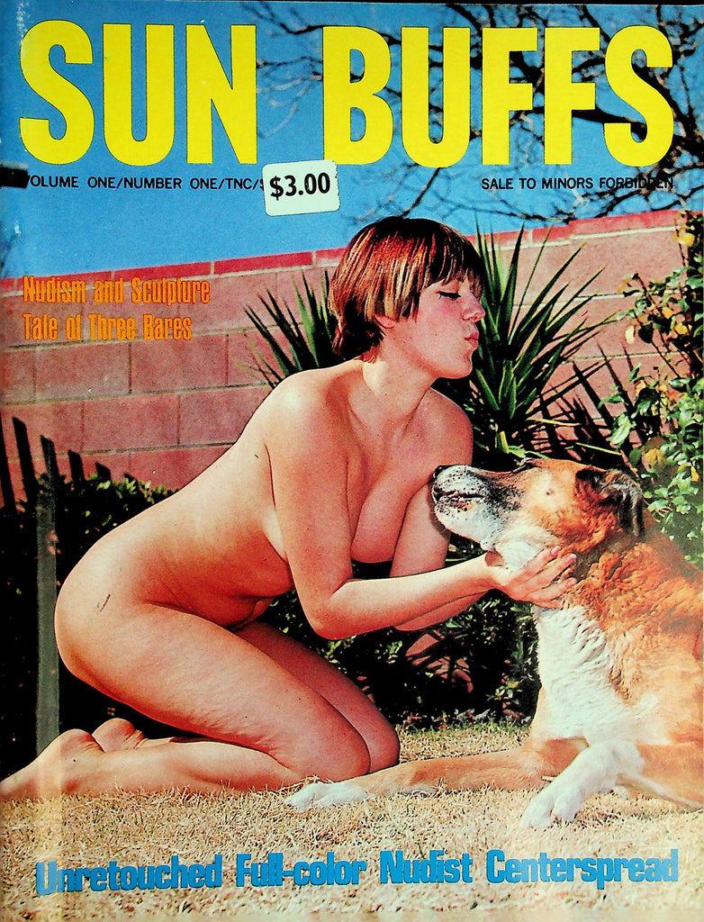 Sun Buffs Nudist Magazime  Nudism & Sculpture / Tale Of Three Bares  vol.1 #1  1967  072926lmp-GSC