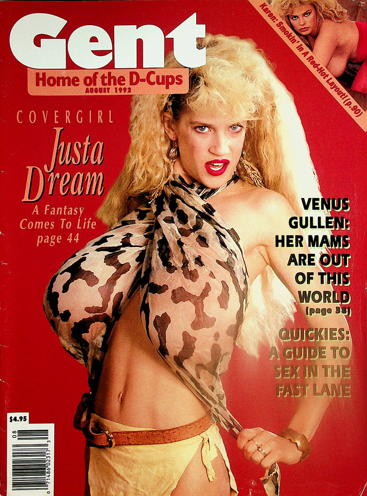 Gent Busty Magazine  Covergirl Justa Dream  / Venus   August 1992    121224lm-p