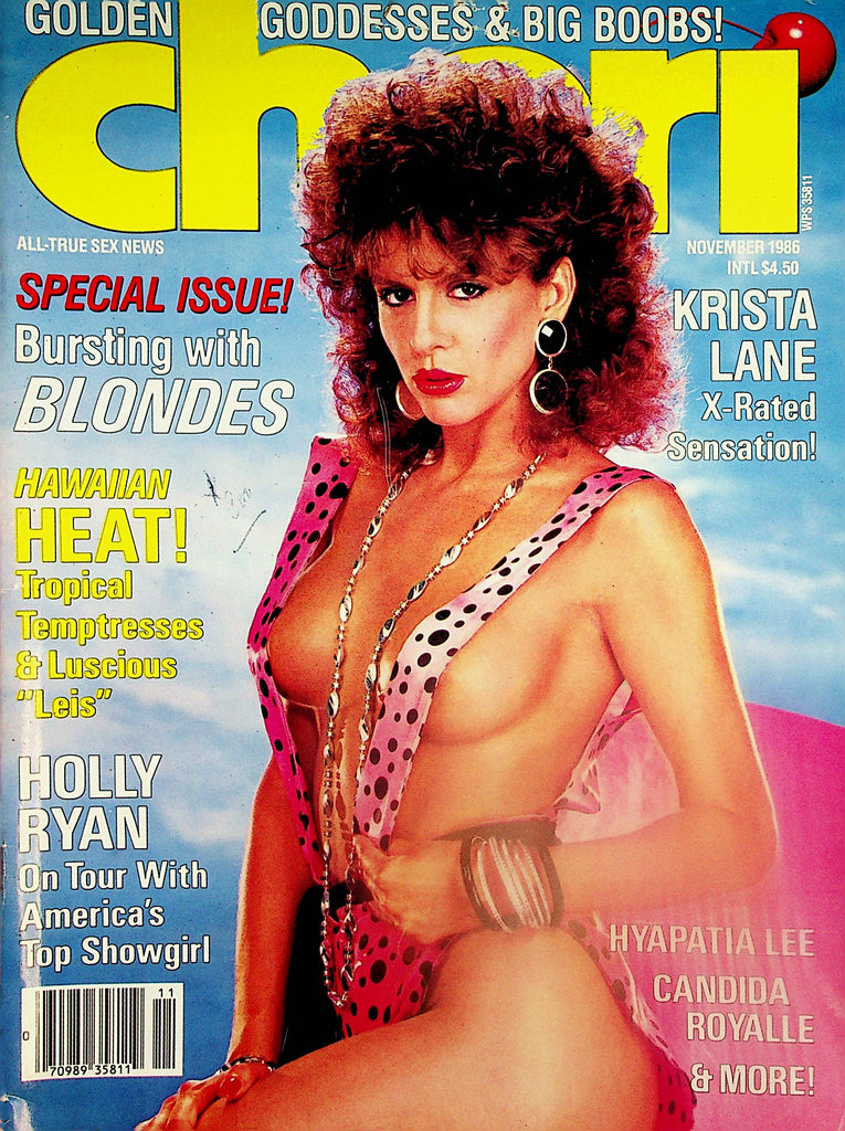 Cheri Magazine  Covergirl Krista Lane / Hyapatia Lee, Candida Royalle  November 1986      032524lm-p